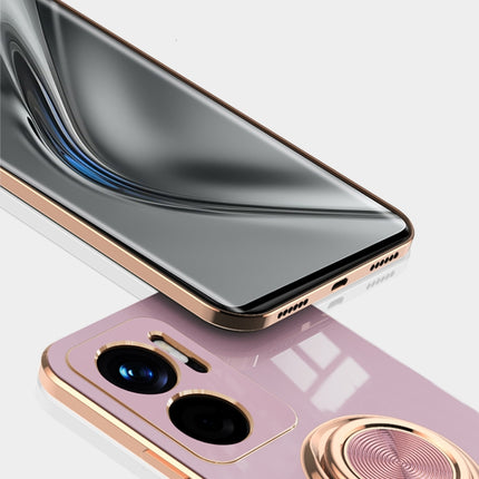 6D Electroplating Full Coverage Silicone Protective Case with Magnetic Ring Holder, For Google Pixel 7, For Google Pixel 7 Pro, For Sony Xperia 1 IV, For Sony Xperia 10 IV, For Sony Xperia ACE III, For Xiaomi Redmi Note 11E