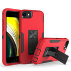 Para iPhone SE 2022 / SE 2020 / 8 / 7 / Rojo + Negro
