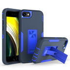 Para iPhone SE 2022 / SE 2020 / 8 / 7 / Azul zafiro + azul oscuro