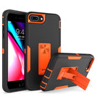 Para iPhone 8 Plus / 7 Plus / Negro + naranja
