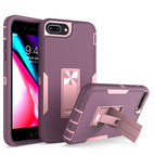 Para iPhone 8 Plus / 7 Plus / Púrpura, rojo y oro rosa