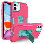 For iPhone 12 mini / Rose Red + Blue-green