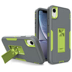 For iPhone XR / Dark Grey + Green