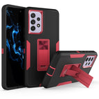 For Samsung Galaxy A53 5G / Black + Wine Red