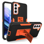 For Samsung Galaxy S21 FE 5G / Black + Orange