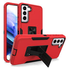 For Samsung Galaxy S21 FE 5G / Red + Black
