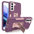 For Samsung Galaxy S21 FE 5G / Purple Red + Rose Gold