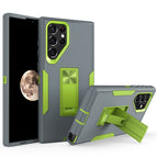 For Samsung Galaxy S22 Ultra 5G / Dark Grey + Green