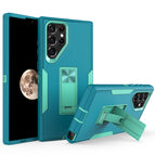 For Samsung Galaxy S22 Ultra 5G / Lake Blue + Blue-green