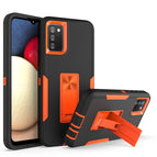 For Samsung Galaxy A02s / Black + Orange