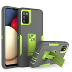 For Samsung Galaxy A02s / Dark Grey + Green