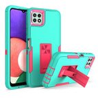 For Samsung Galaxy A22 5G / Green + Rose Red
