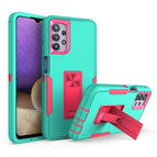 For Samsung Galaxy A32 5G / Green + Rose Red