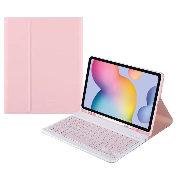 A7 Square Cap Bluetooth Keyboard Leather Case with Pen Slot for Samsung Galaxy Tab S6 Lite / S7 / A7 10.4 2020