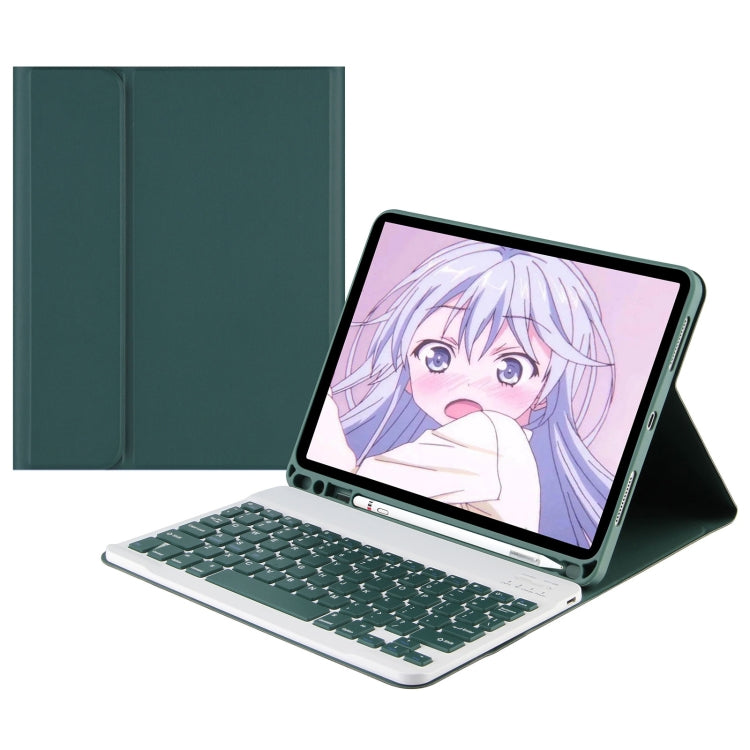 A7 Square Cap Bluetooth Keyboard Leather Case with Pen Slot for Samsung Galaxy Tab S6 Lite / S7 / A7 10.4 2020