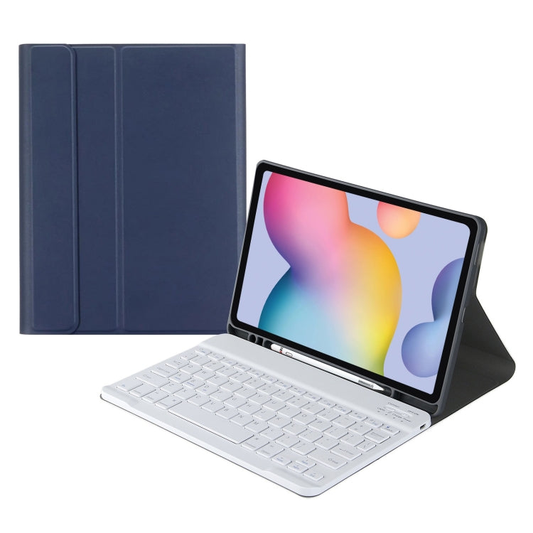 A7 Square Cap Bluetooth Keyboard Leather Case with Pen Slot for Samsung Galaxy Tab S6 Lite / S7 / A7 10.4 2020