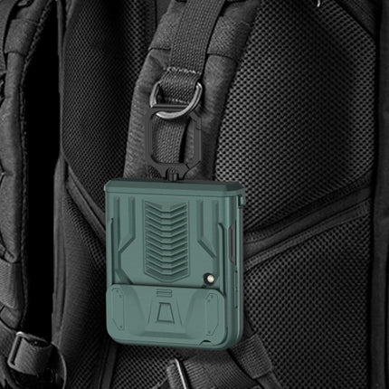 GKK Sliding Camshield Magnetic Armor Flip Phone Case with Ring Holder, For Samsung Galaxy Z Flip3 5G