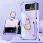 with Stylus Pen / Transparent Purple