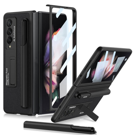 GKK Ultra-thin Shockproof Leather Protective Case with Holder & Pen Slots, For Samsung Galaxy Z Fold3 5G