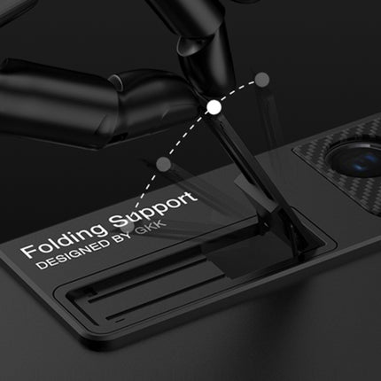 GKK Ultra-thin Shockproof Phone Case with Holder & Pen Slots & Stylus Pen, For Samsung Galaxy S21 Ultra 5G