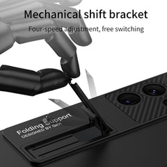 GKK Ultra-thin Shockproof Phone Case with Holder, For Samsung Galaxy S22 Ultra 5G