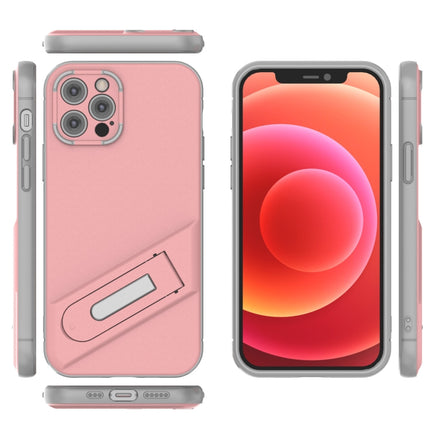 Funda de teléfono de TPU + PC con soporte invisible para iPhone 12 Pro Max