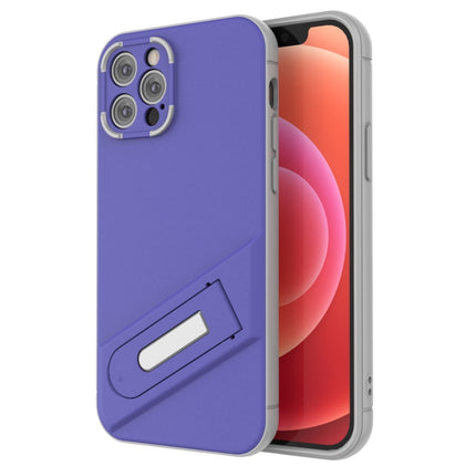 Funda de teléfono de TPU + PC con soporte invisible para iPhone 12 Pro Max