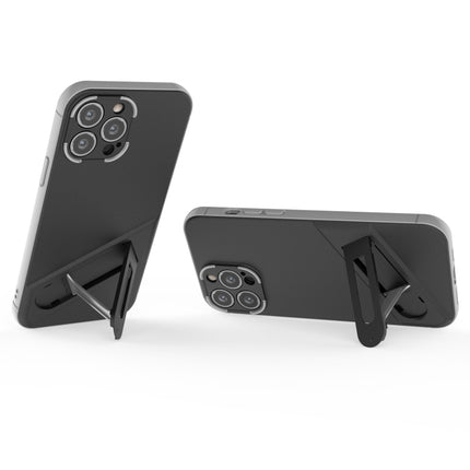 Funda de teléfono de TPU + PC con soporte invisible para iPhone 12 Pro Max