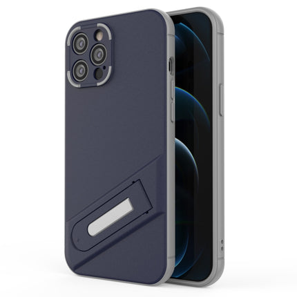 Funda de teléfono de TPU + PC con soporte invisible para iPhone 12 Pro Max