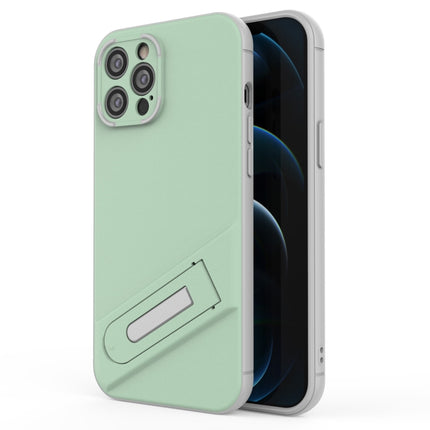Funda de teléfono de TPU + PC con soporte invisible para iPhone 12 Pro Max