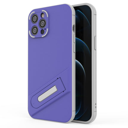 Funda de teléfono de TPU + PC con soporte invisible para iPhone 12 Pro Max