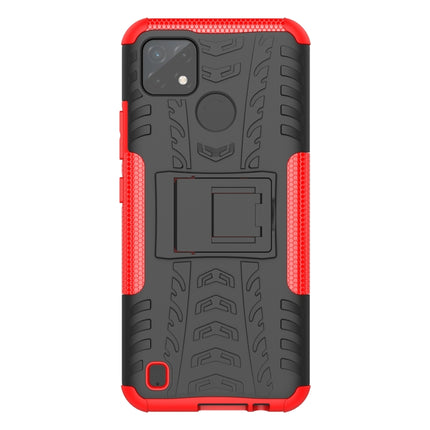 Tire Texture TPU + PC Phone Case with Holder, For OPPO Realme C21Y, For Motorola Moto G22/E32, For OPPO Realme C35