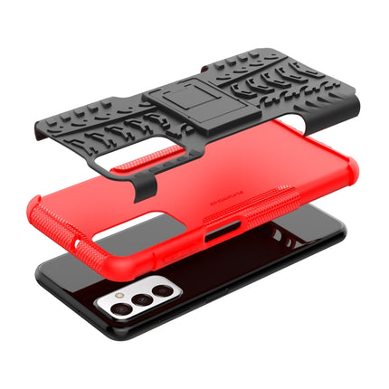 Tire Texture TPU + PC Phone Case with Holder, For Samsung Galaxy M23 / F23 5G