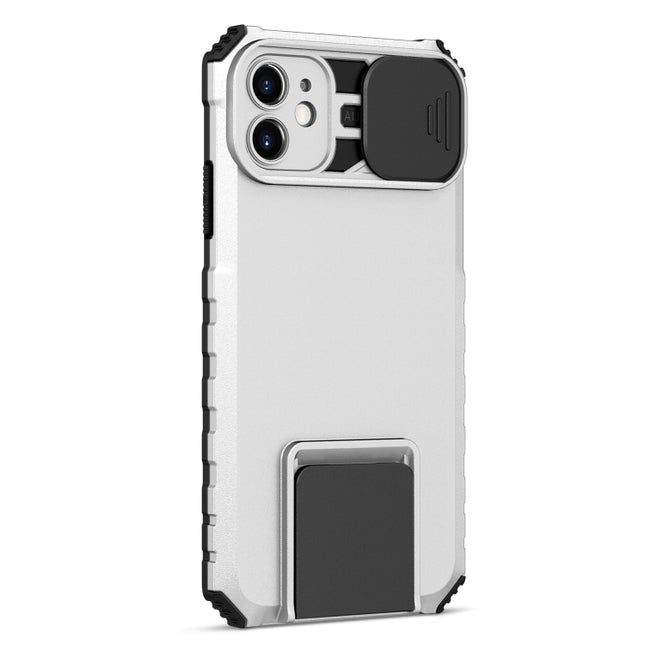 Stereoscopic Holder Sliding Camshield Phone Case, For iPhone 11, For iPhone 12, For iPhone 12 Pro
