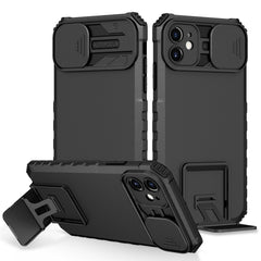 Stereoscopic Holder Sliding Camshield Phone Case, For iPhone 11, For iPhone 12, For iPhone 12 Pro, For iPhone 12 Pro Max