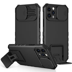 Stereoscopic Holder Sliding Camshield Phone Case, For iPhone 11, For iPhone 12, For iPhone 12 Pro, For iPhone 12 Pro Max