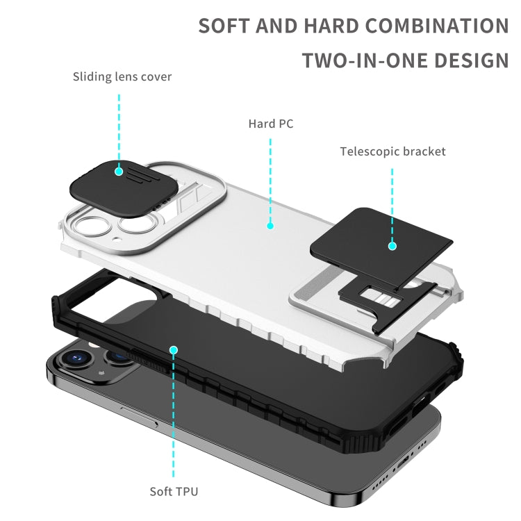 Stereoskopische Halterung Schiebe-Camshield-Telefonhülle, für iPhone 13 Pro, für iPhone 13 Pro Max, für iPhone 13, für iPhone 11 Pro