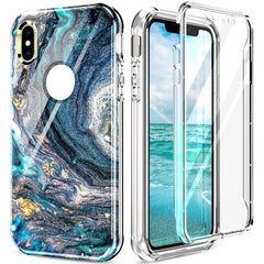 360 Full Body Painted Phone Case, For iPhone XS Max, For iPhone SE 2022 / SE 2020 / 8 / 7