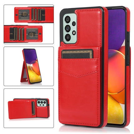 Solid Color PC + TPU Protective Case with Holder & Card Slots, For Samsung Galaxy A33 5G, For Samsung Galaxy A53 5G, For Samsung Galaxy A73 5G