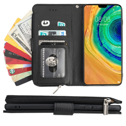 Microfiber Zipper Horizontal Flip Leather Case, For Huawei Mate 30, For Huawei Mate 30 Pro, For Huawei Nova 5i Pro / Mate 30 Lite, For Huawei P30