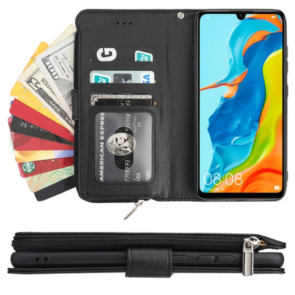 Microfiber Zipper Horizontal Flip Leather Case, For Huawei P30 Lite, For Huawei P30 Pro, For Huawei P40, For Huawei P40 Lite / nova 6 SE