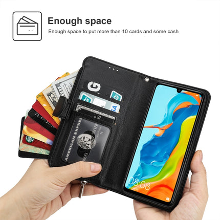 Microfiber Zipper Horizontal Flip Leather Case, For Huawei P30 Lite, For Huawei P30 Pro, For Huawei P40, For Huawei P40 Lite / nova 6 SE