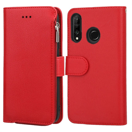 Microfiber Zipper Horizontal Flip Leather Case, For Huawei P30 Lite, For Huawei P30 Pro, For Huawei P40, For Huawei P40 Lite / nova 6 SE