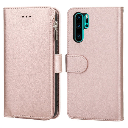 Microfiber Zipper Horizontal Flip Leather Case, For Huawei P30 Lite, For Huawei P30 Pro, For Huawei P40, For Huawei P40 Lite / nova 6 SE