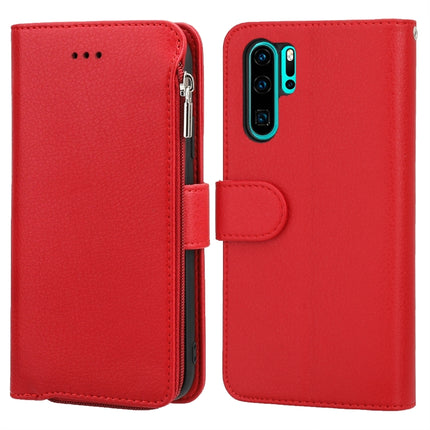 Microfiber Zipper Horizontal Flip Leather Case, For Huawei P30 Lite, For Huawei P30 Pro, For Huawei P40, For Huawei P40 Lite / nova 6 SE