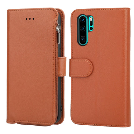 Microfiber Zipper Horizontal Flip Leather Case, For Huawei P30 Lite, For Huawei P30 Pro, For Huawei P40, For Huawei P40 Lite / nova 6 SE