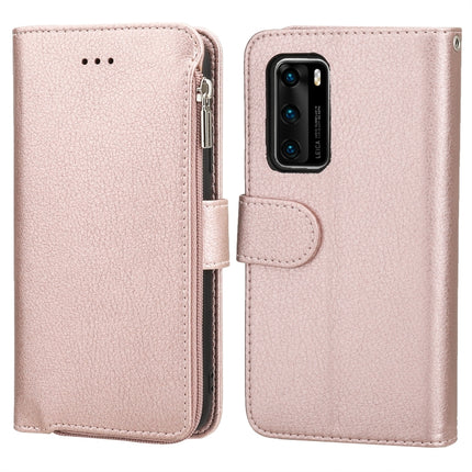 Microfiber Zipper Horizontal Flip Leather Case, For Huawei P30 Lite, For Huawei P30 Pro, For Huawei P40, For Huawei P40 Lite / nova 6 SE