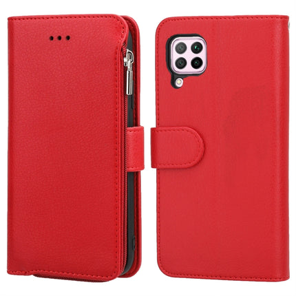 Microfiber Zipper Horizontal Flip Leather Case, For Huawei P30 Lite, For Huawei P30 Pro, For Huawei P40, For Huawei P40 Lite / nova 6 SE