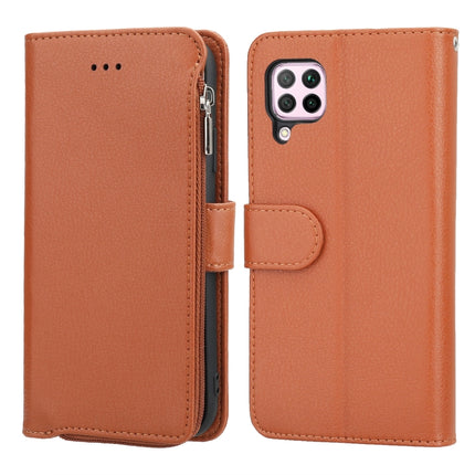 Microfiber Zipper Horizontal Flip Leather Case, For Huawei P30 Lite, For Huawei P30 Pro, For Huawei P40, For Huawei P40 Lite / nova 6 SE