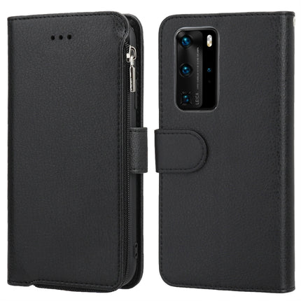 Microfiber Zipper Horizontal Flip Leather Case, For Huawei P40 Pro / P40 Pro+